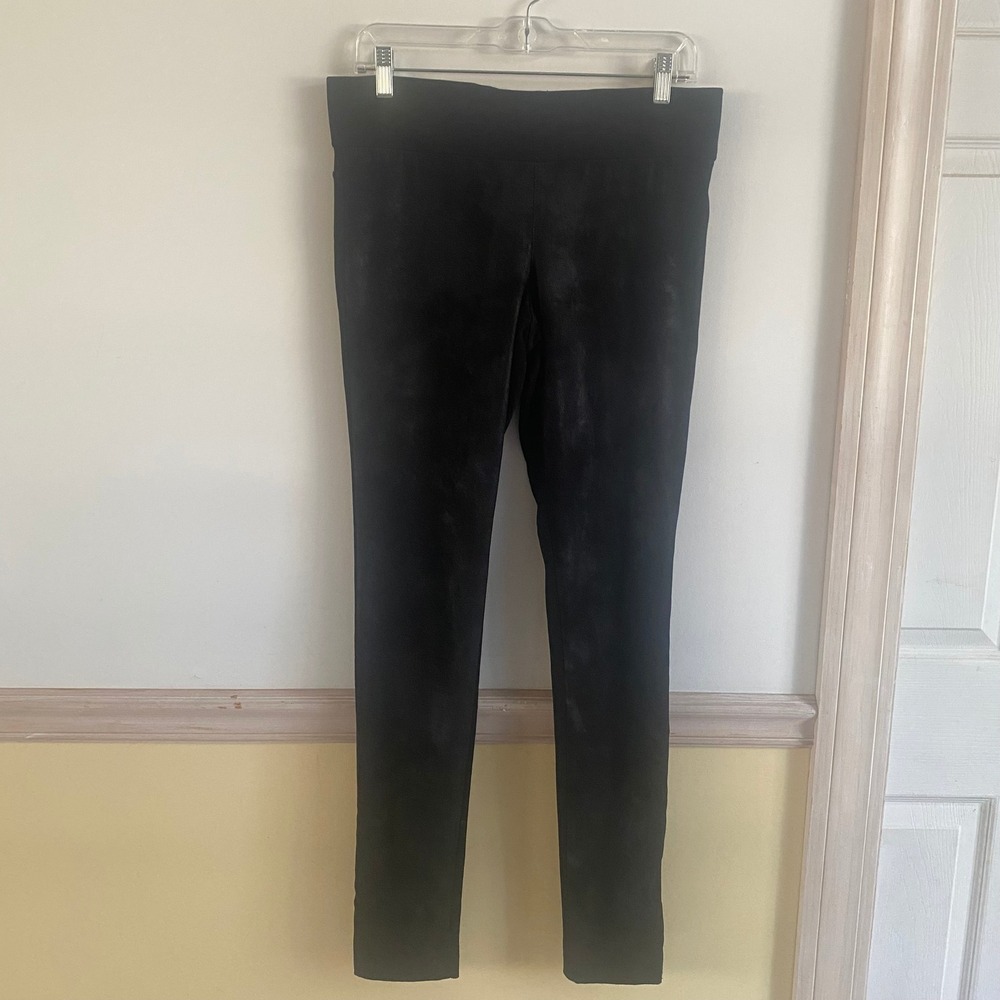 Club Monaco Women's Black‎ Faux Leather Leggings Pants Size 8